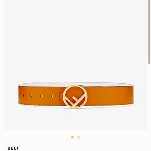 Gorgeous Fendi Tan/White Reversible Belt. Sz 85